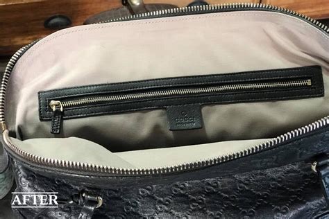 gucci bag lining repair